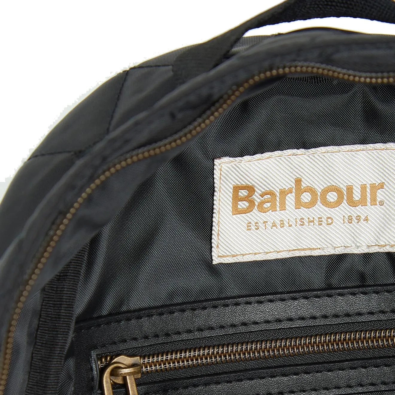 Barbour Quilted Backpack Black