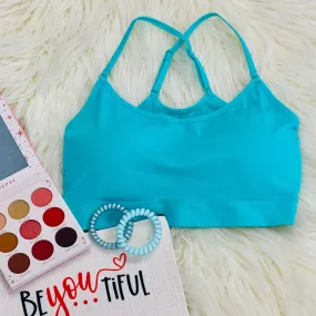 Basic Criss Cross Bralette - Mint