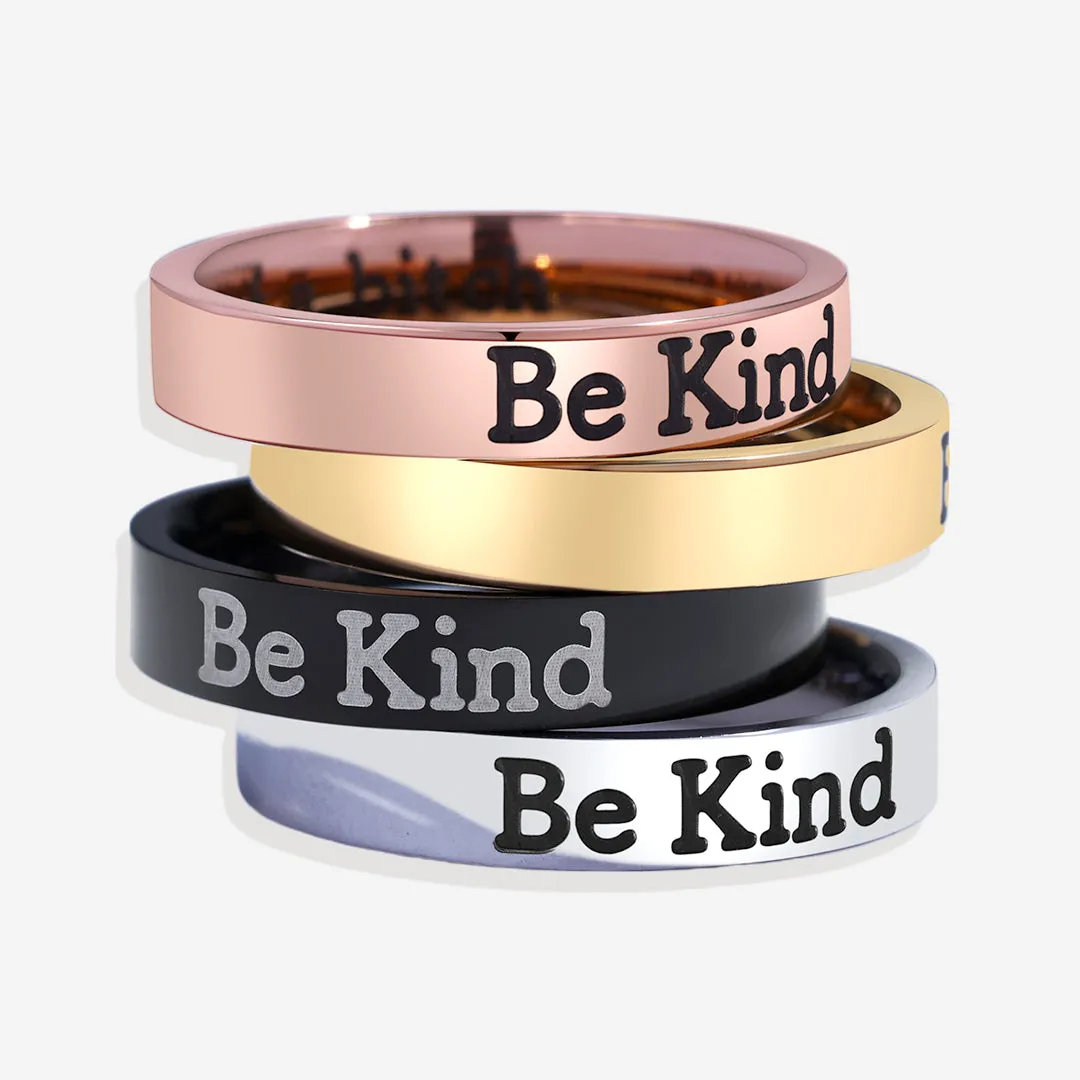 Be Kind Mantra Ring