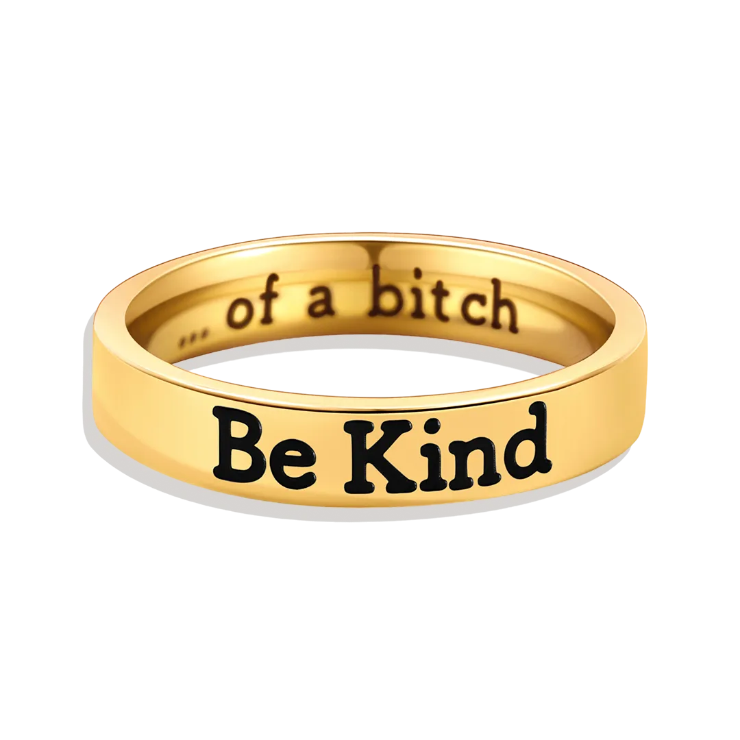 Be Kind Mantra Ring