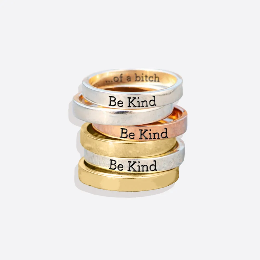 Be Kind Mantra Ring