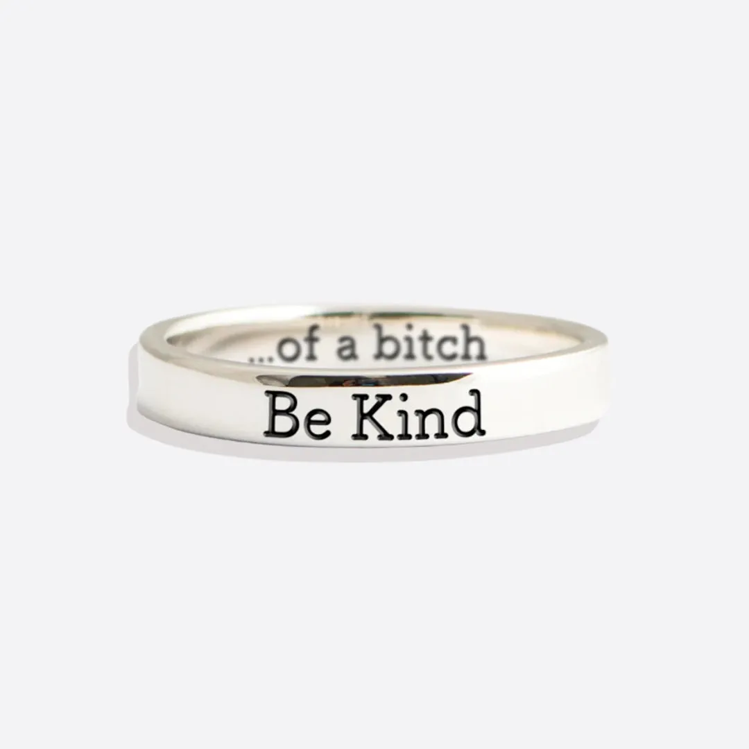 Be Kind Mantra Ring