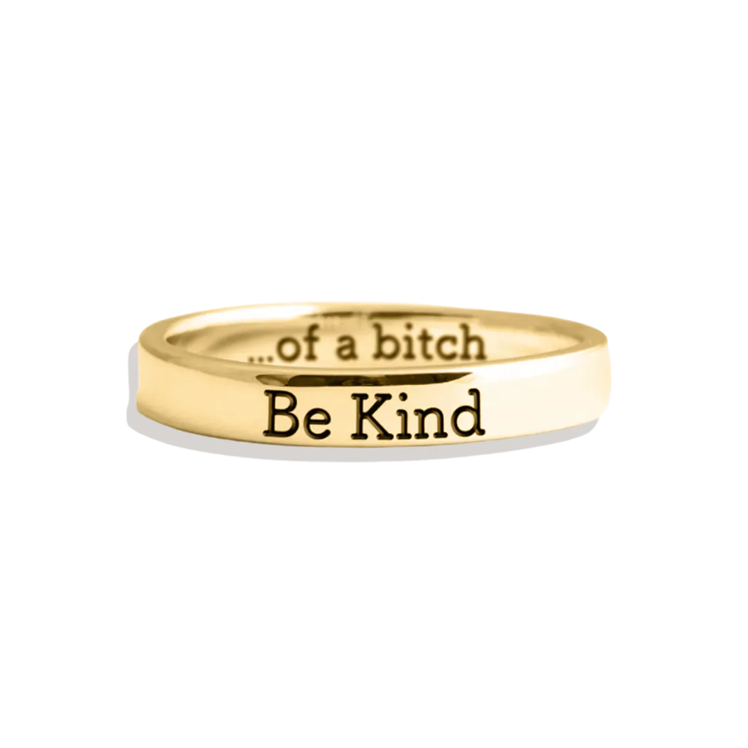 Be Kind Mantra Ring