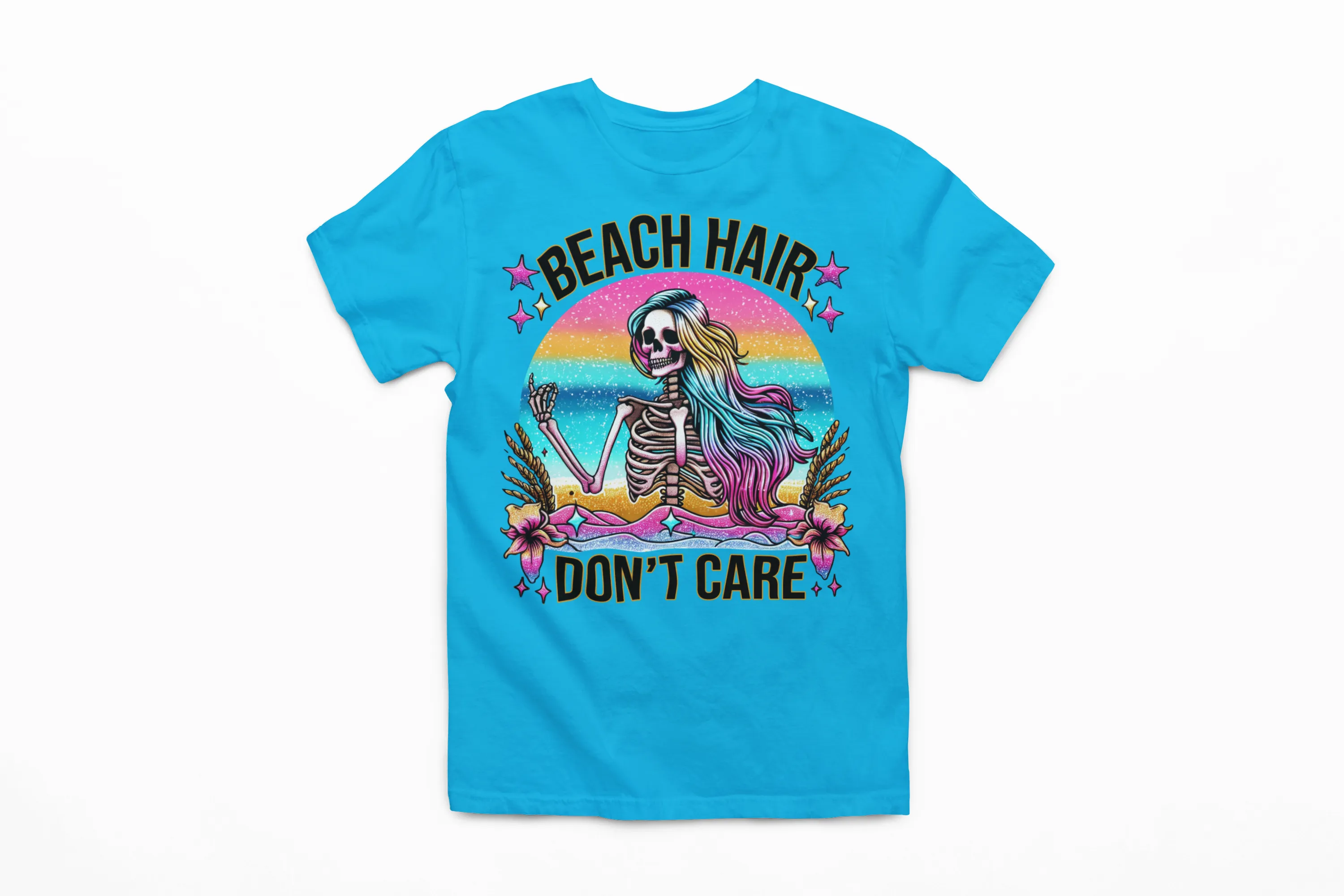 Beach Hair Graphic Texture Tee