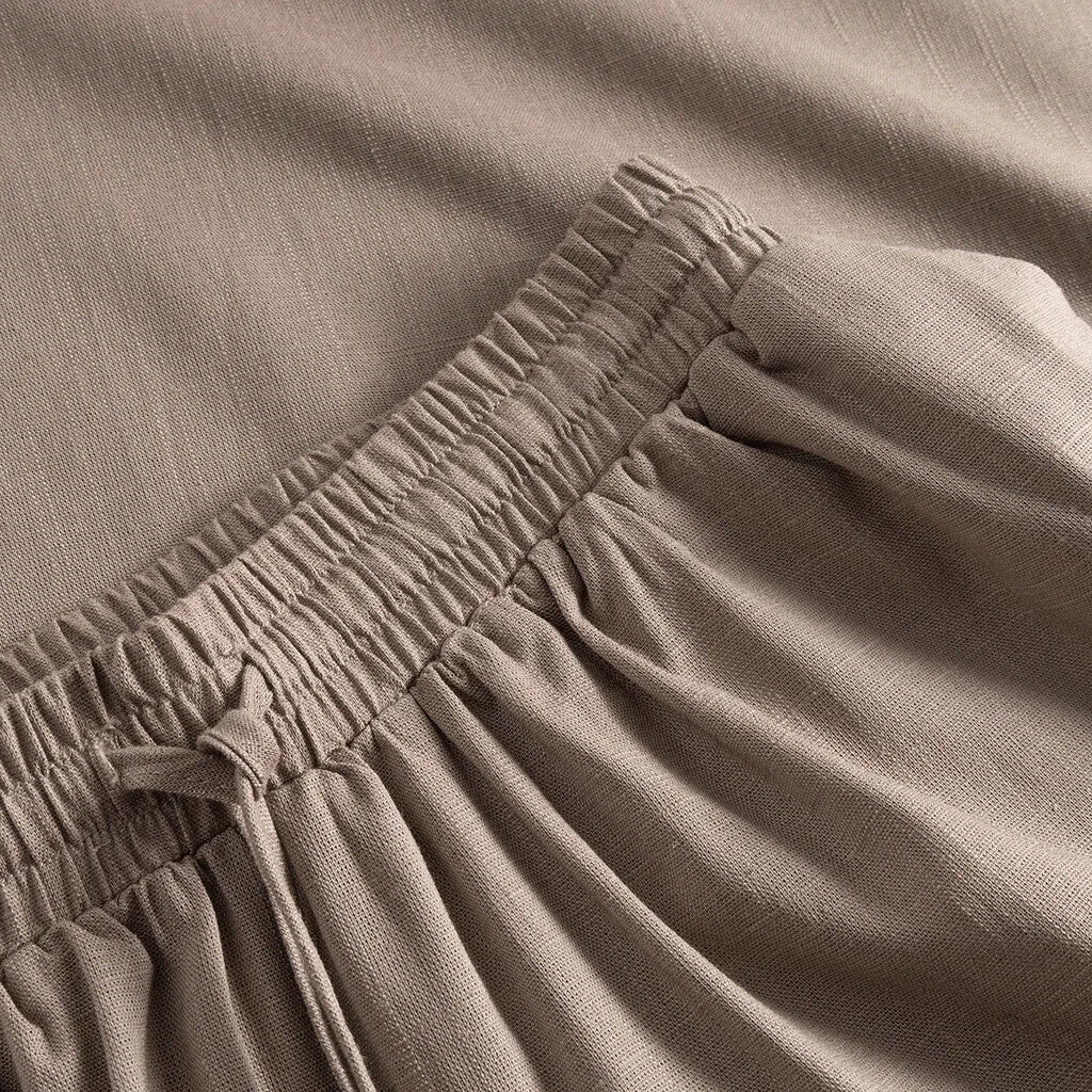 Beautiful Tara skirt in delicious linen quality / 100022 - Taupe (visione)