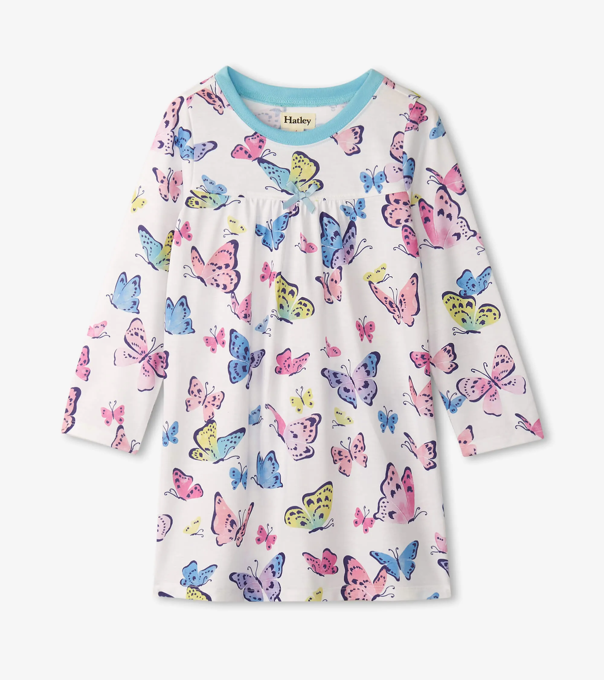 Big Butterflies Long Sleeve Nightdress