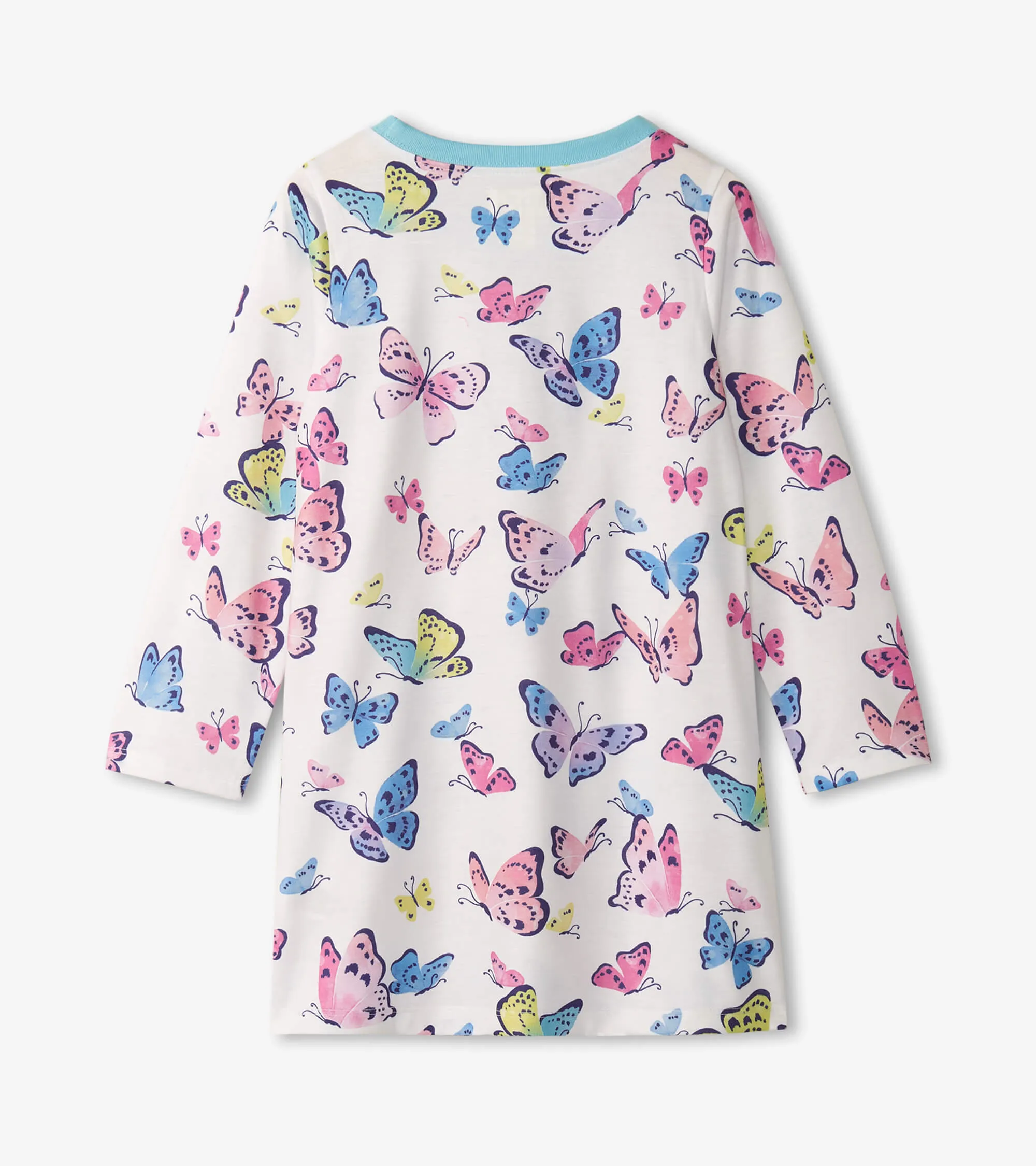 Big Butterflies Long Sleeve Nightdress