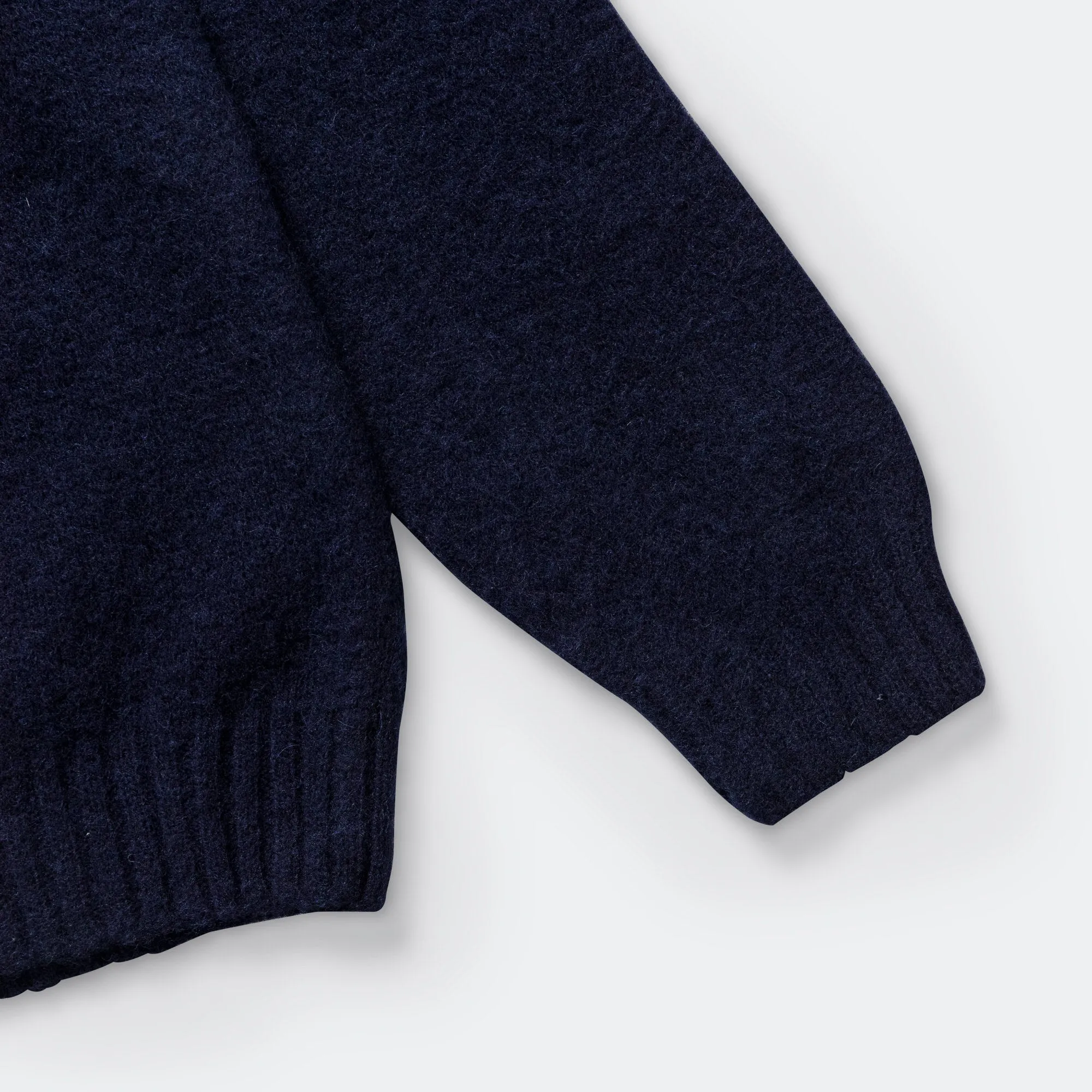 Birnir Brushed Lambswool Sweater - Dark Navy