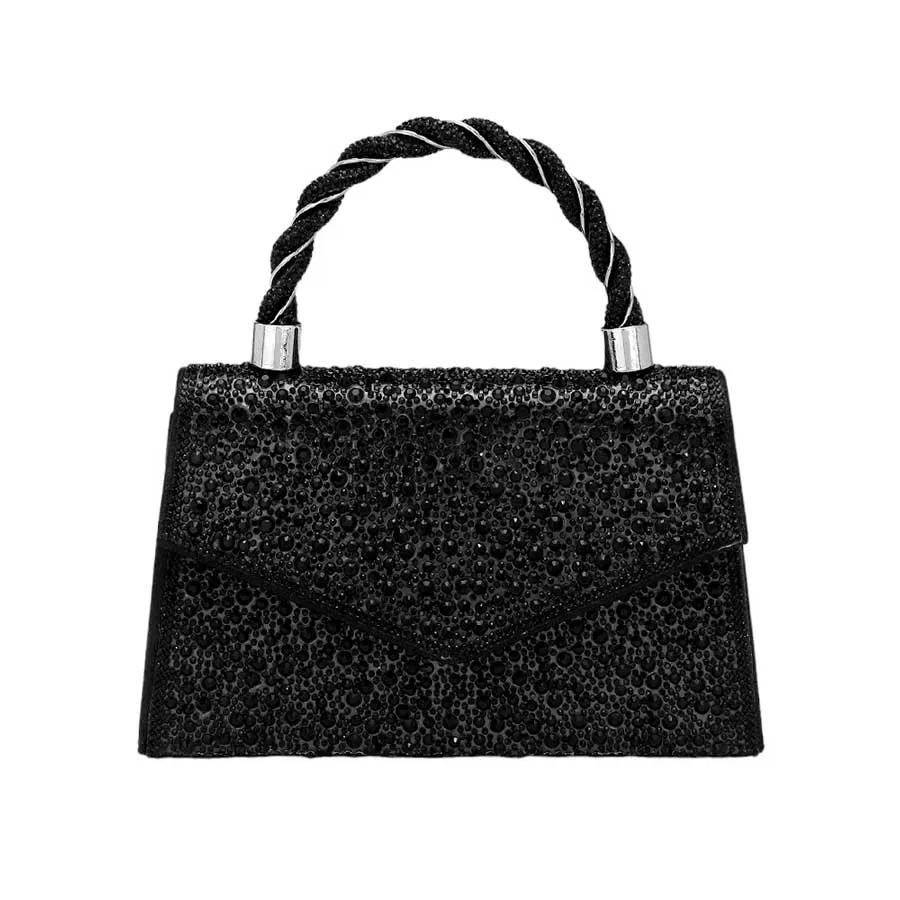 Bling Top Handle Evening Crossbody Bag