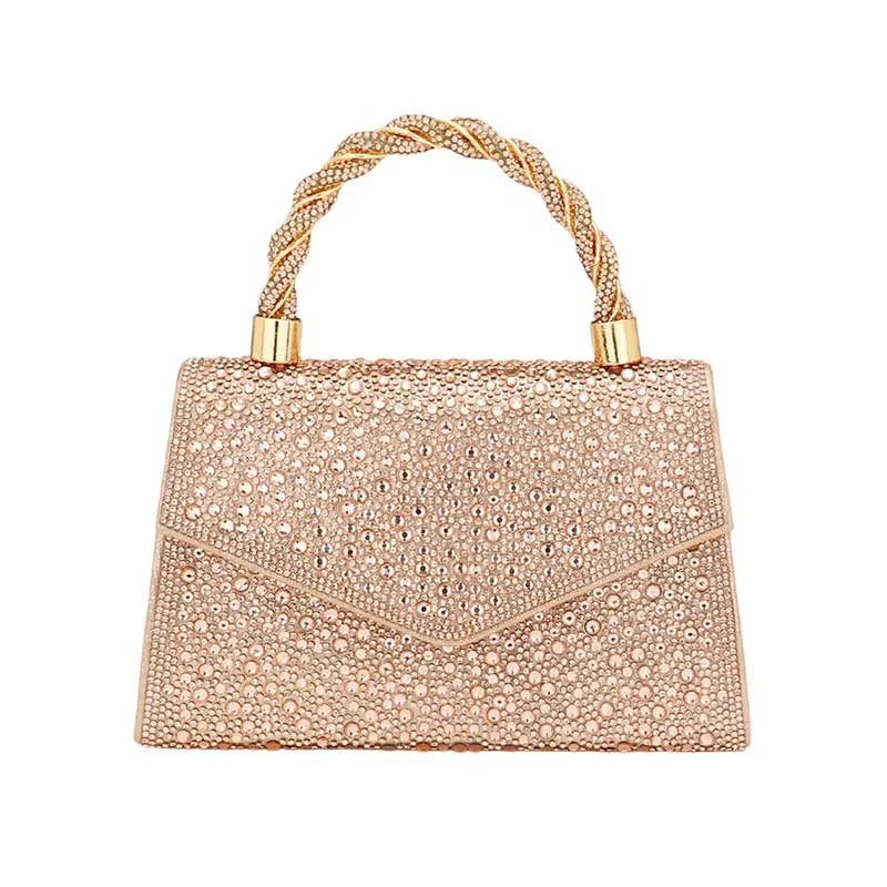 Bling Top Handle Evening Crossbody Bag