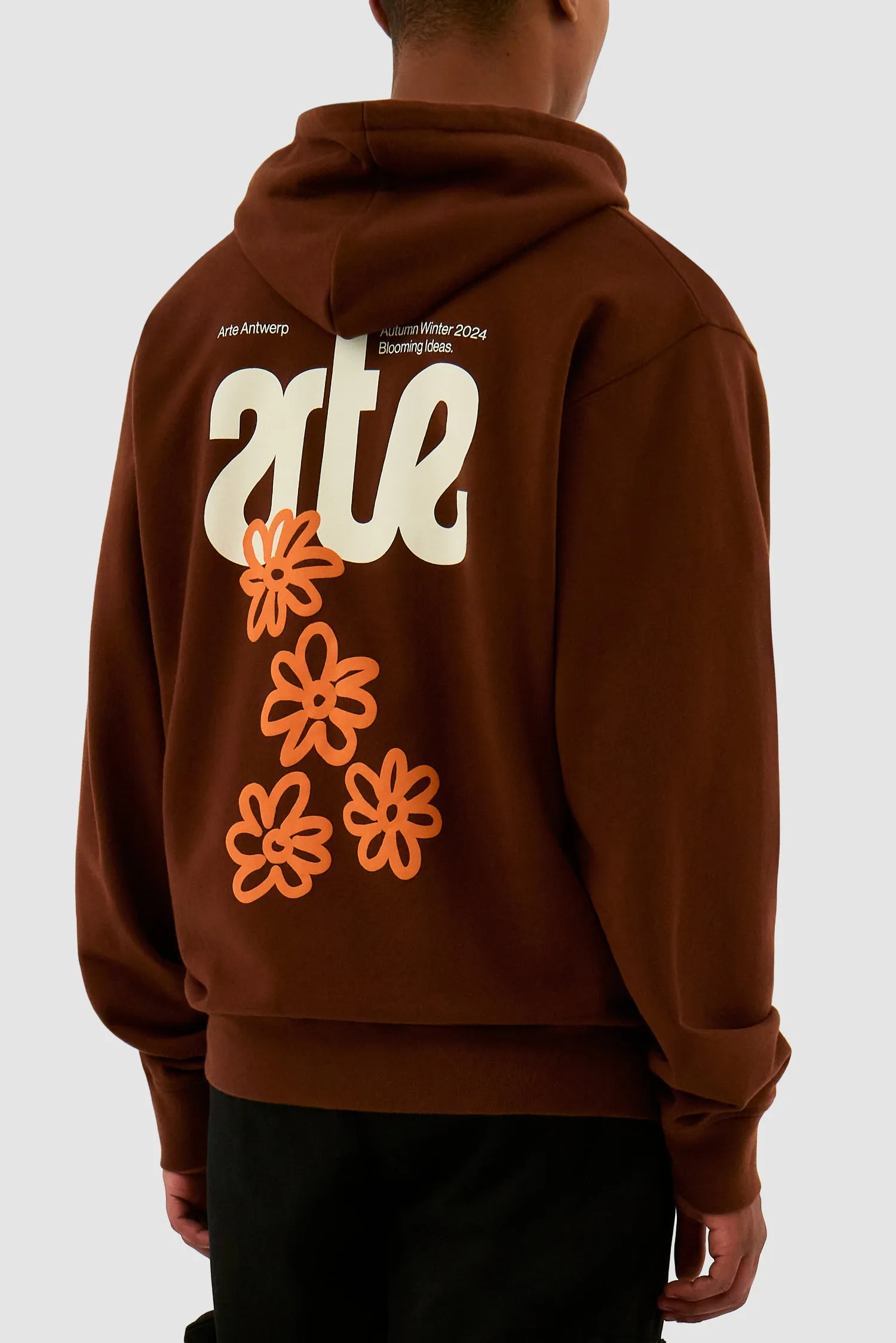 Blooming Ideas Hoodie - Brown