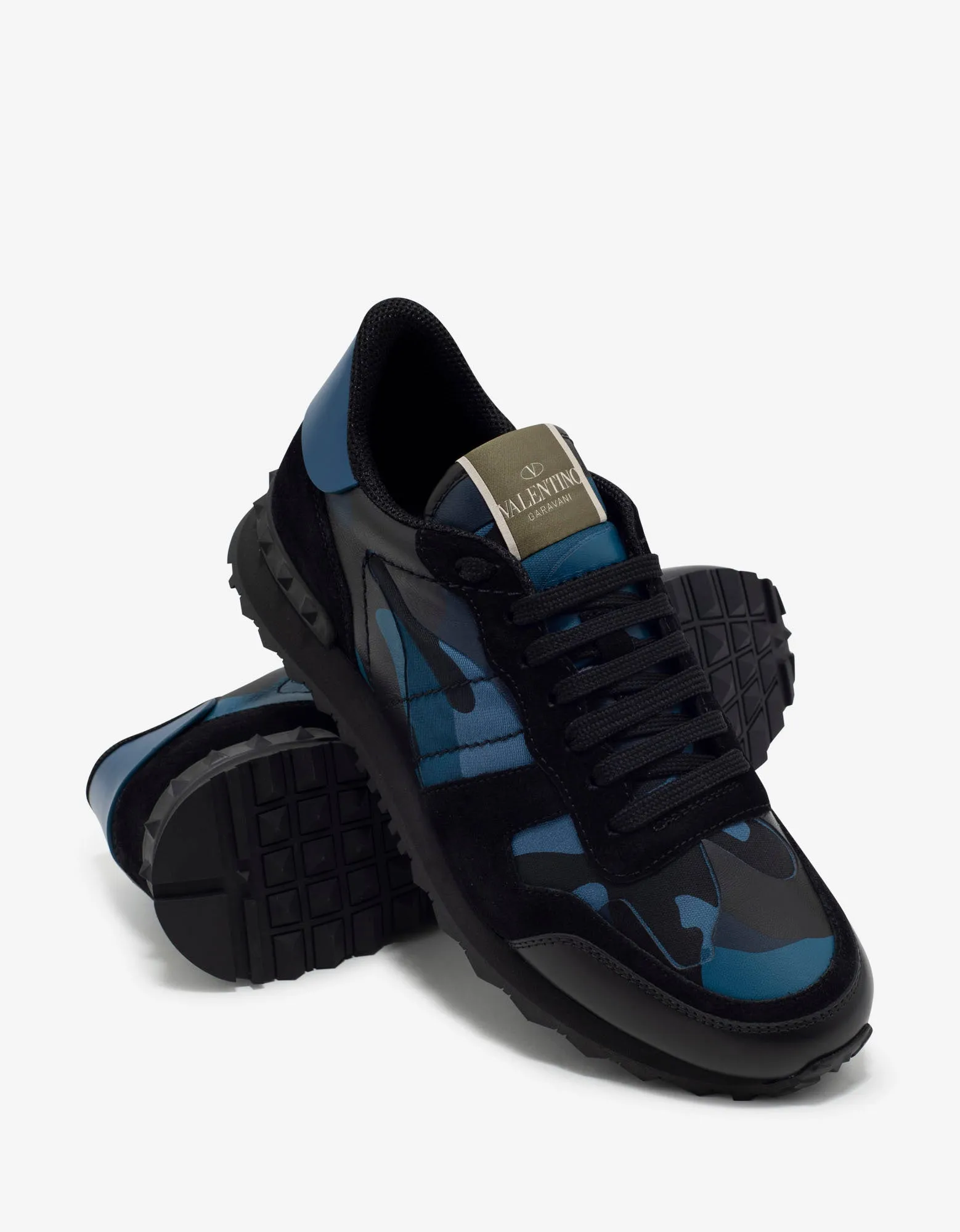 Blue & Black Camo Rockrunner Trainers