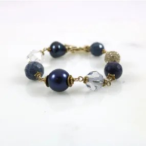 Blue with Crystal Bracelet