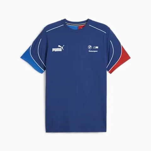 BMW M Motorsports Puma Men's MT7  T-Shirt- Black/Blue