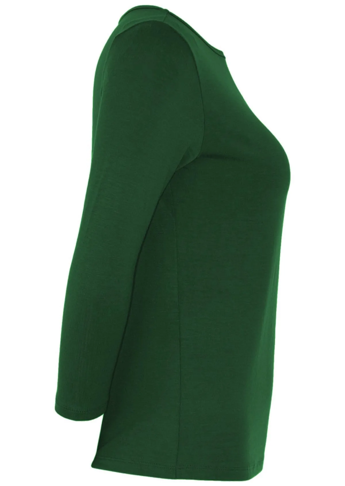 Boat Neck Top Forest Green