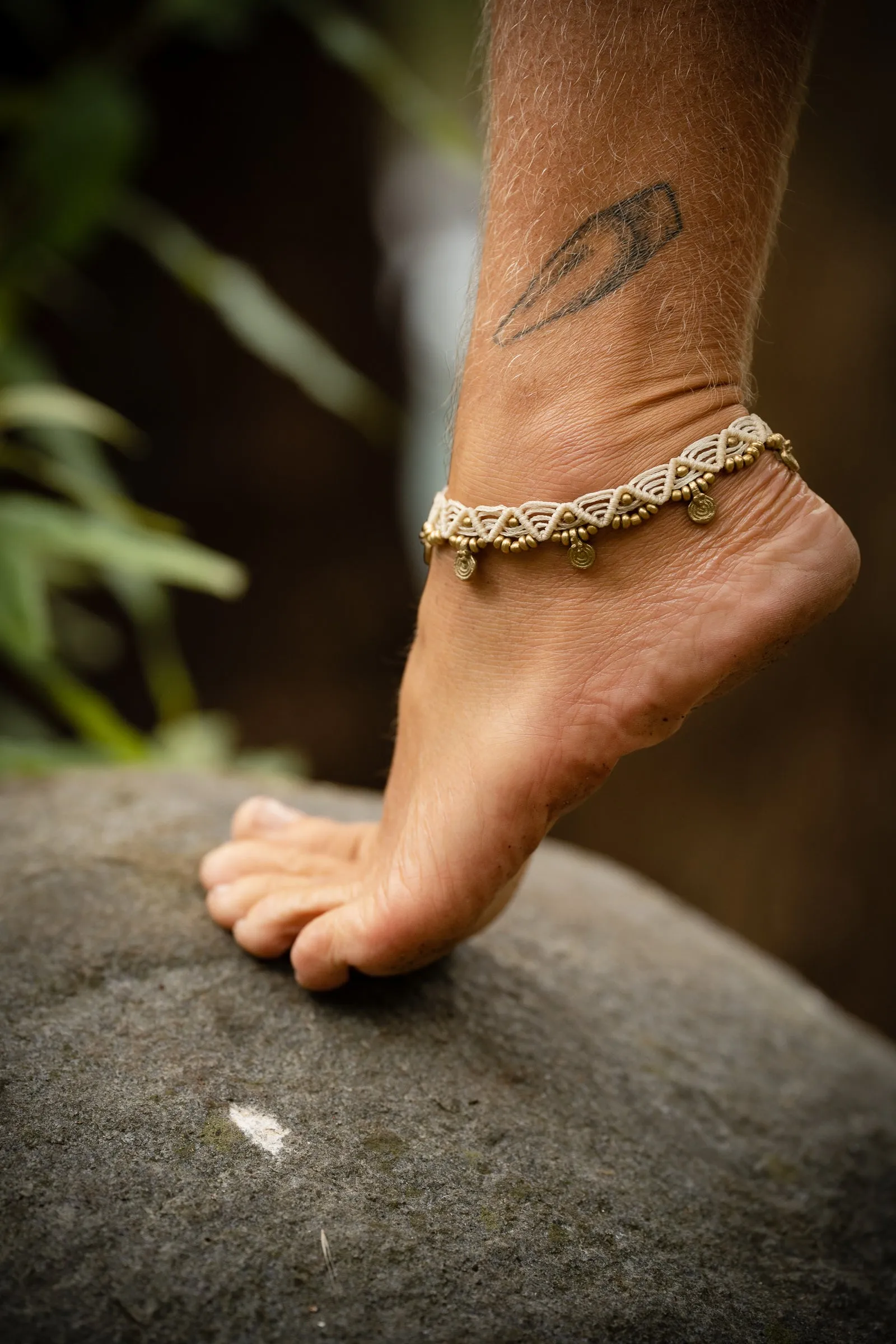 Bohemian Macrame Anklet Bracelet