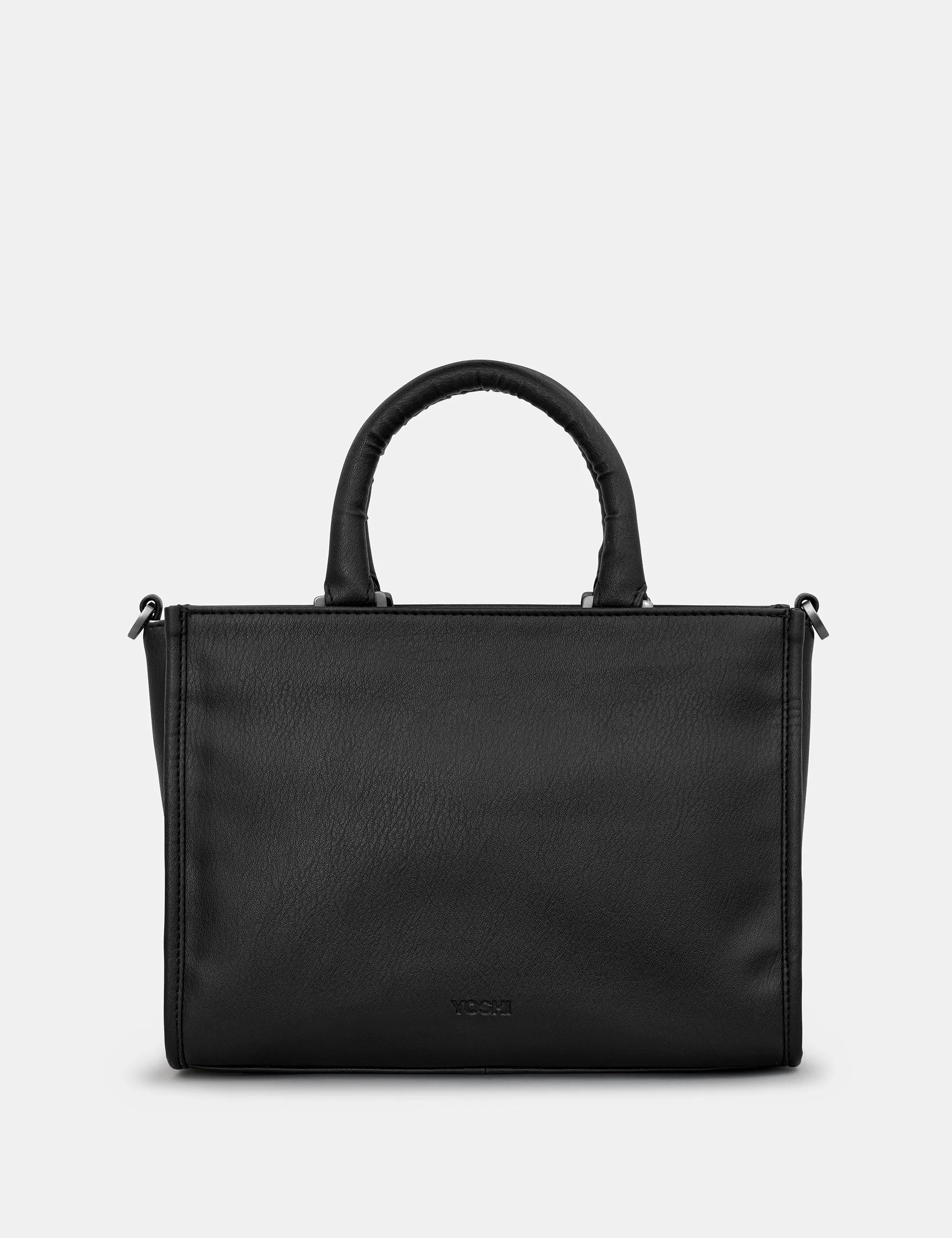 Bookworm Black Vegan Leather Multiway Grab Bag