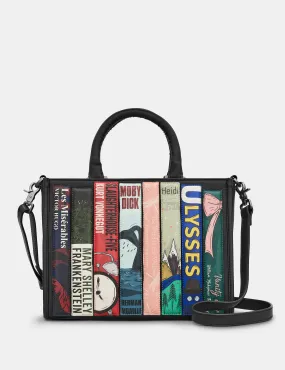 Bookworm Black Vegan Leather Multiway Grab Bag