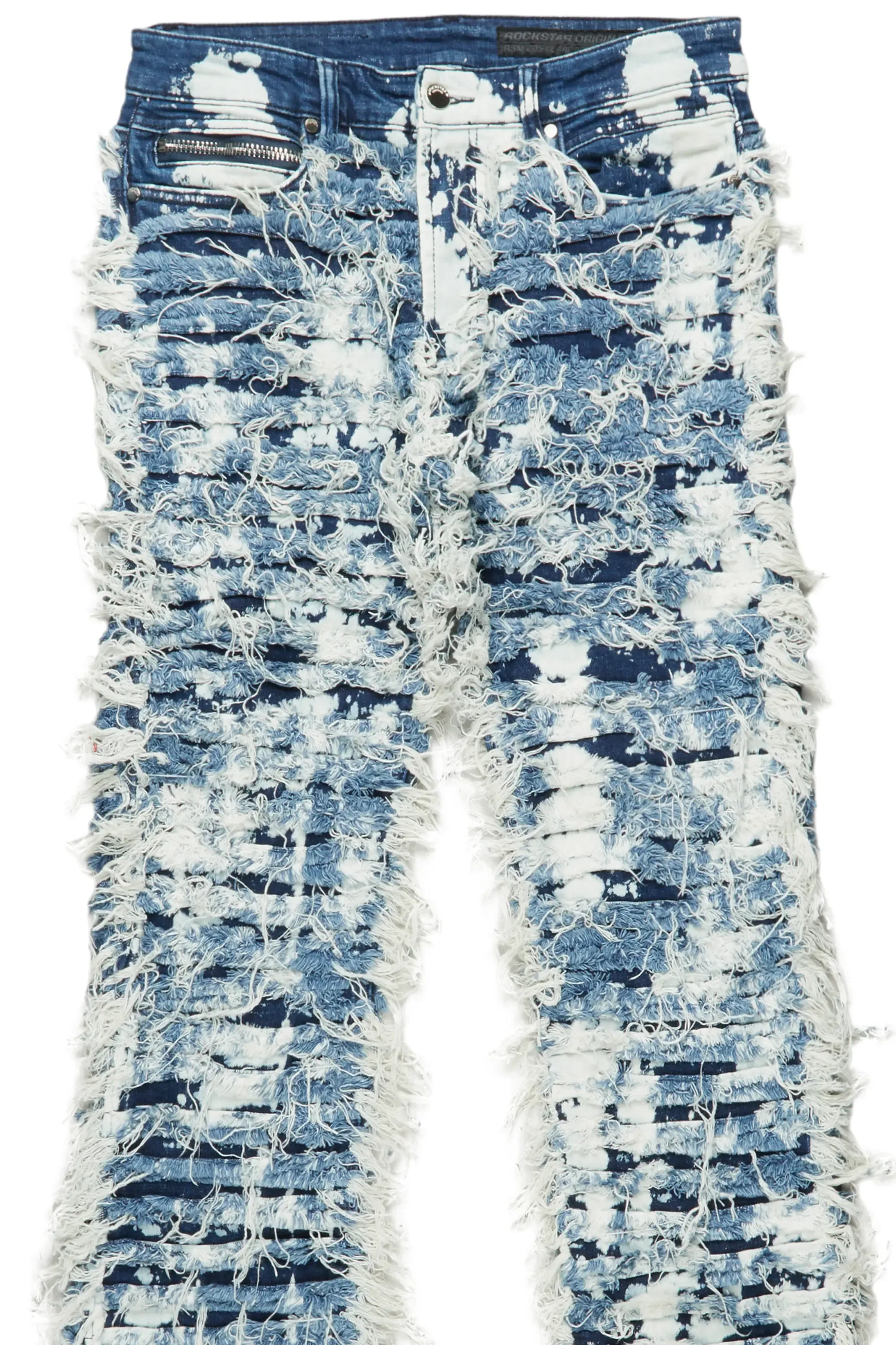 Bossko Blue Stacked Flare Jean