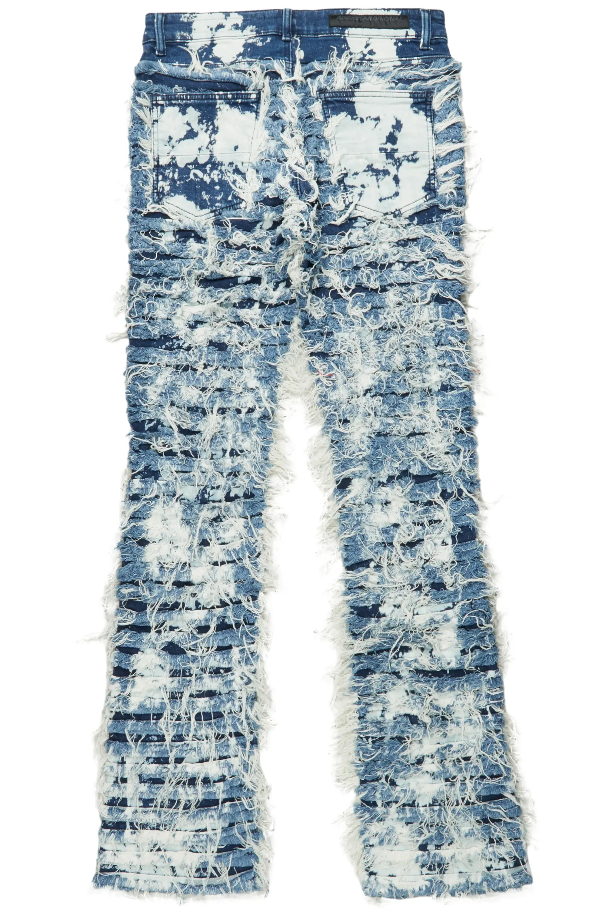 Bossko Blue Stacked Flare Jean