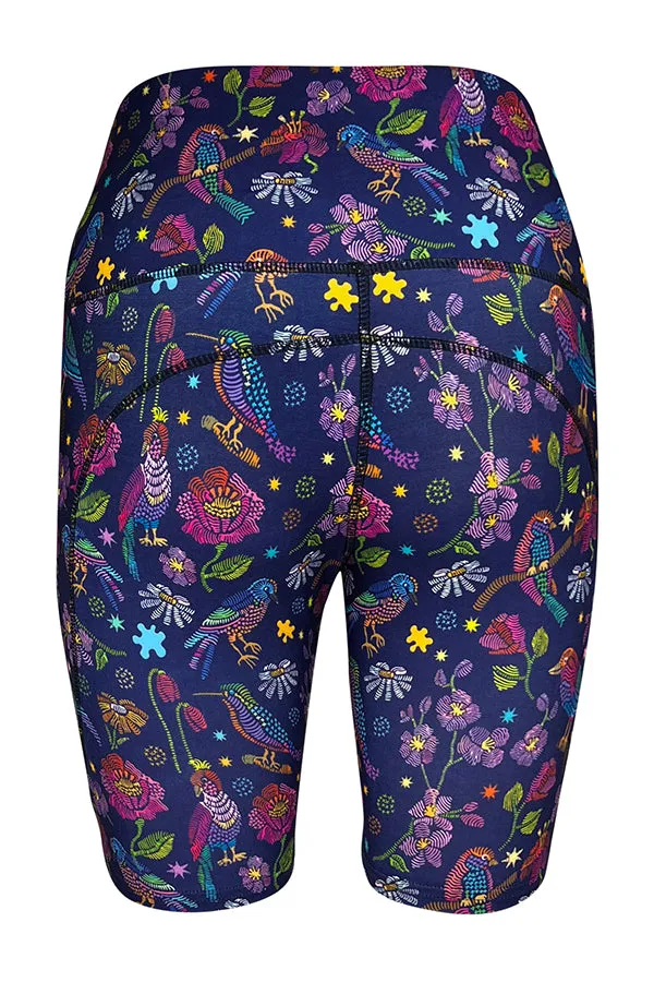 Botanical Birds Shorts   Pockets