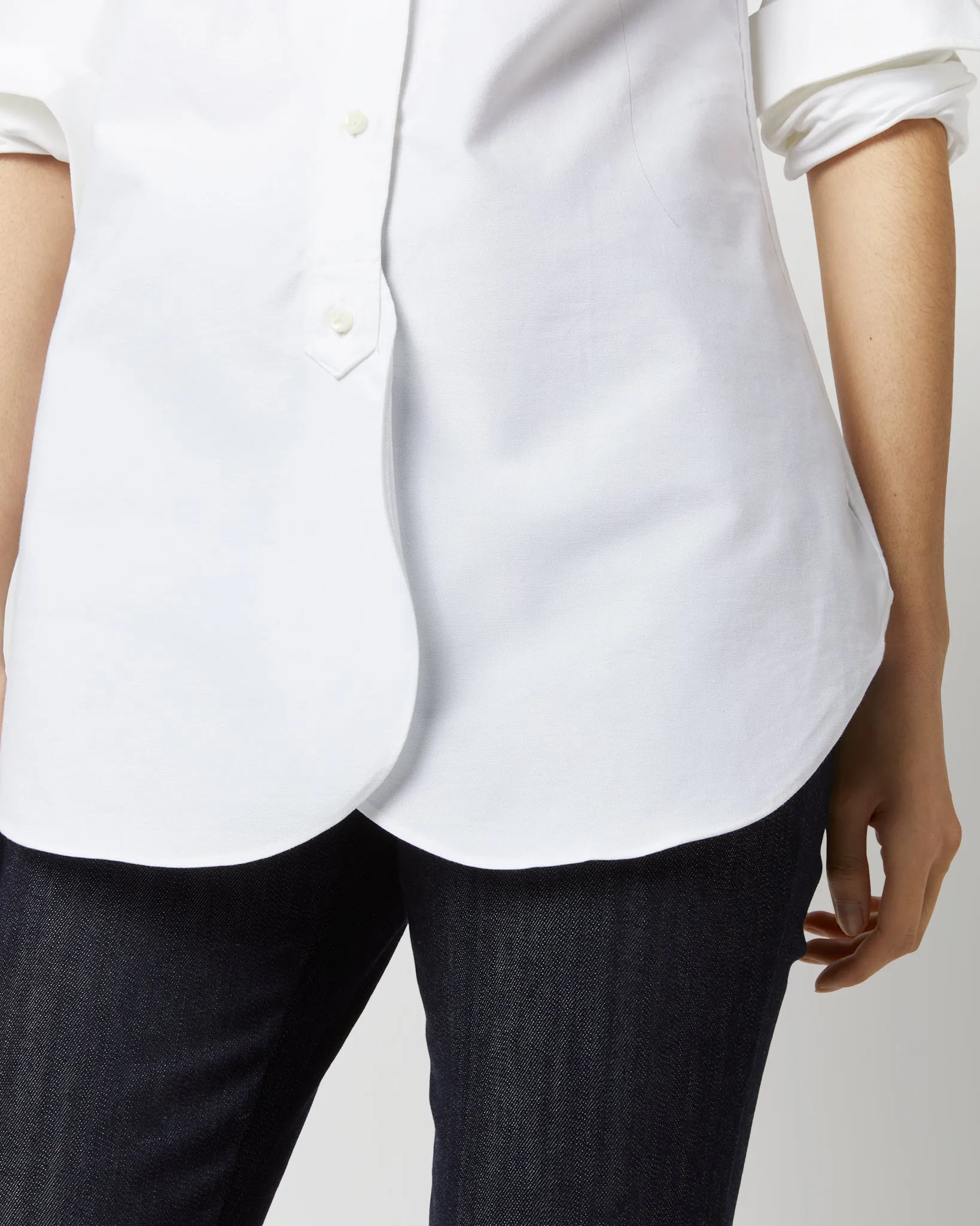 Boyfriend Shirt in White Oxford