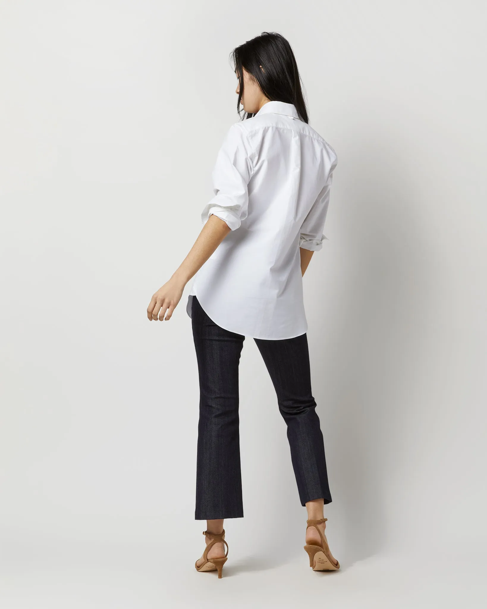 Boyfriend Shirt in White Oxford