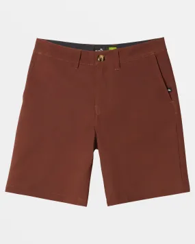 Boys 8-16 Union Amphibian 17" Hybrid Shorts - Brown Stone