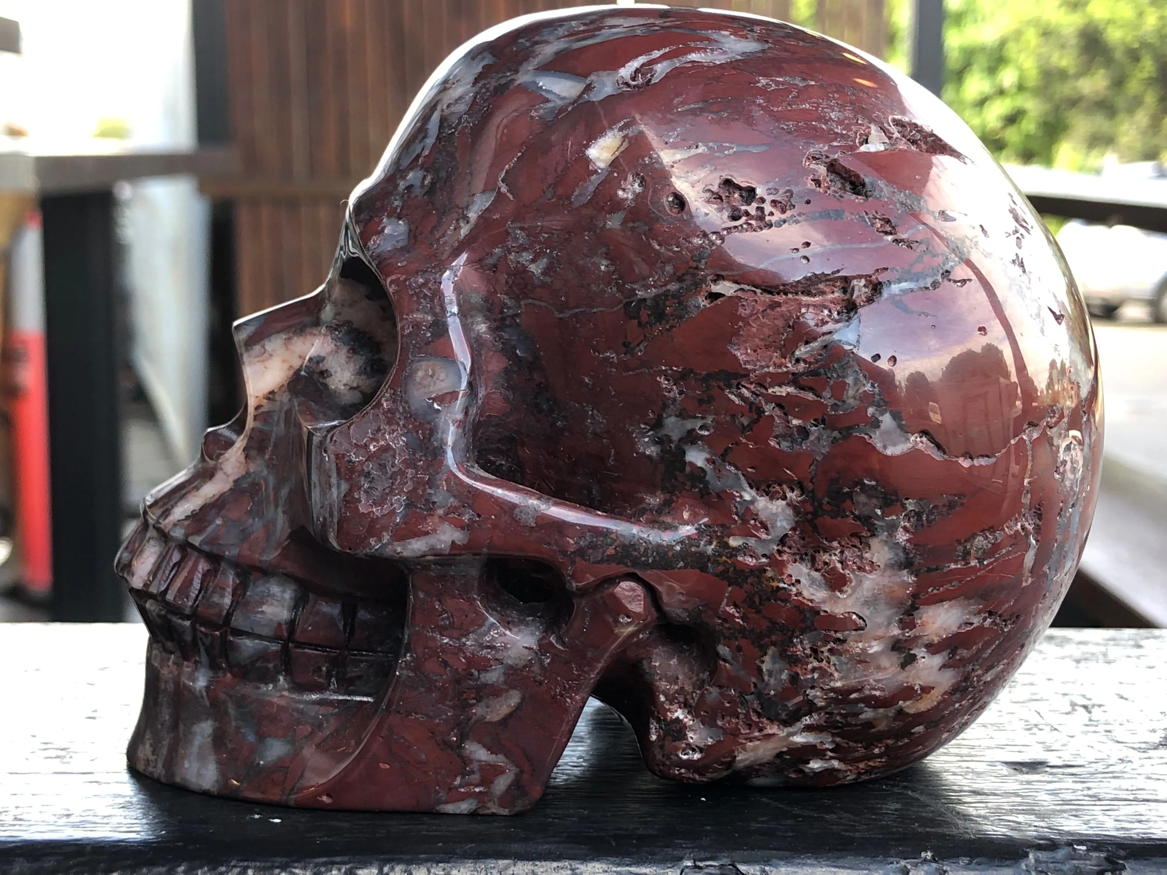 Brecciated Red Jasper Skull [1k1111]