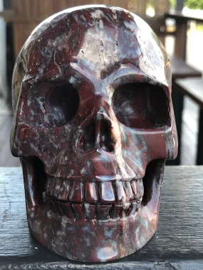 Brecciated Red Jasper Skull [1k1111]