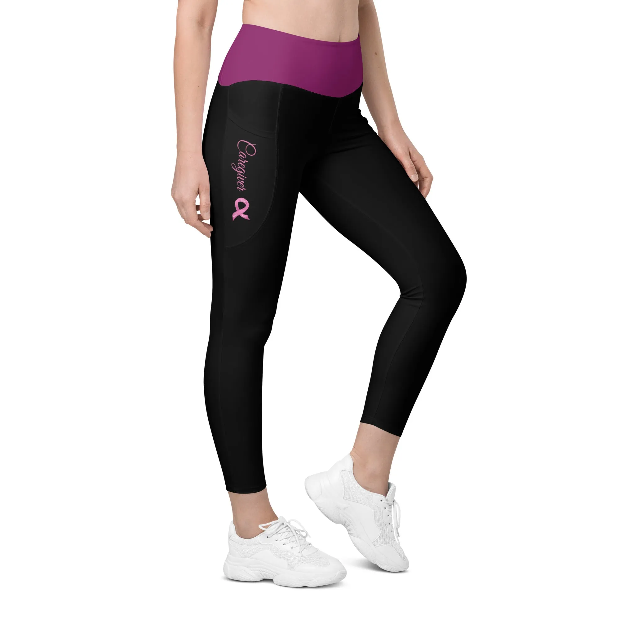 Cancer Caregiver Leggings with Pockets (Sizes 2SX - 6X)