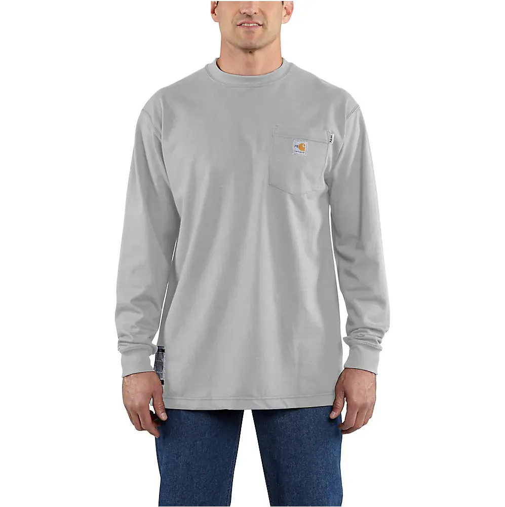 Carhartt Men's Flame-Resistant Force Cotton Long-Sleeve T-Shirt