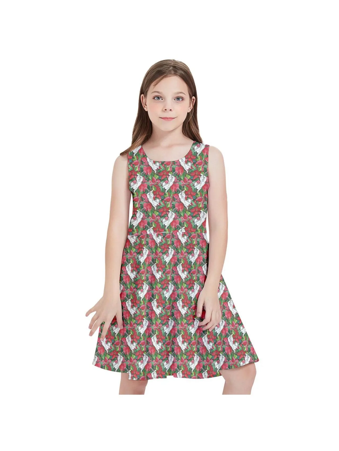 Christmas Cats Kids' Skater Dress