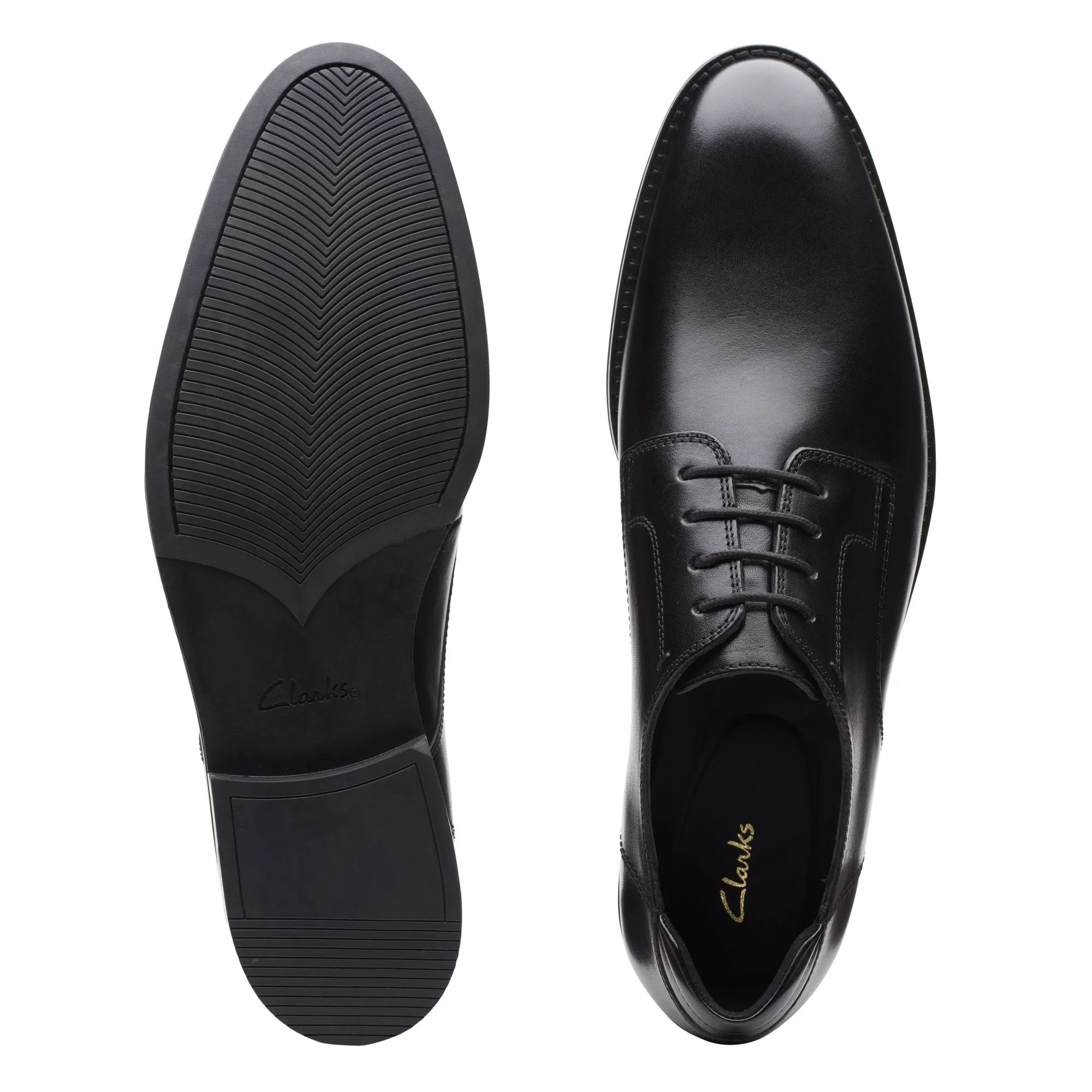 Clarks Citi Stride Walk Black Leather