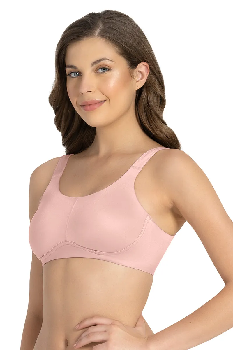 Cloudsoft Support Non-padded & Non-wired Bra - Blush Pink