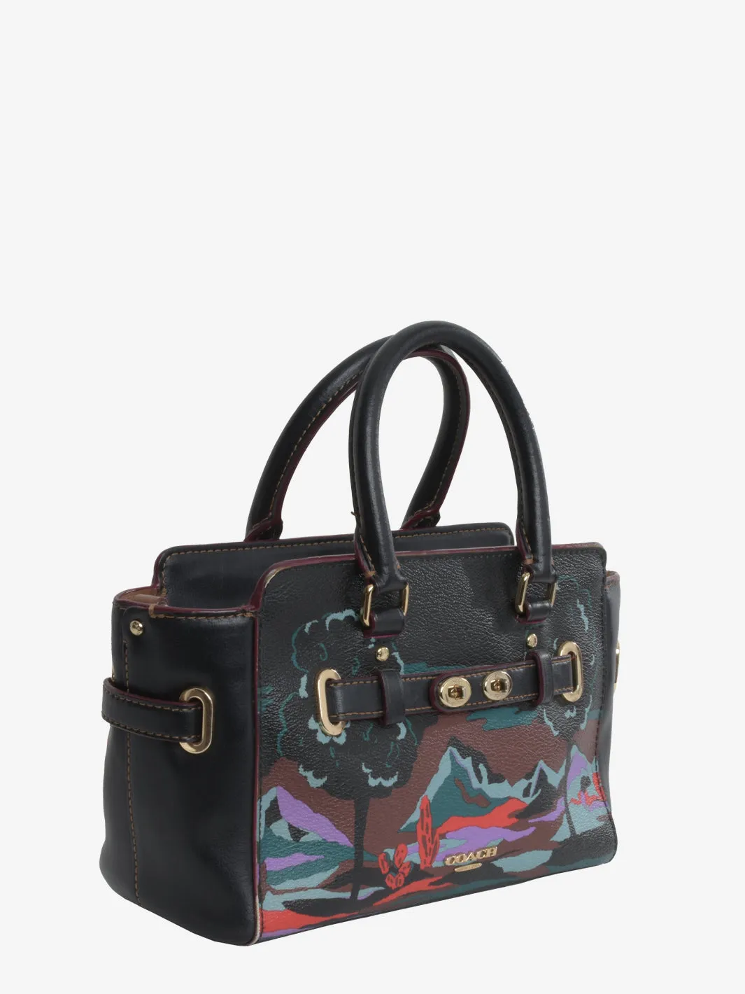 Coach Patterned Handbag With Shoulderstrap