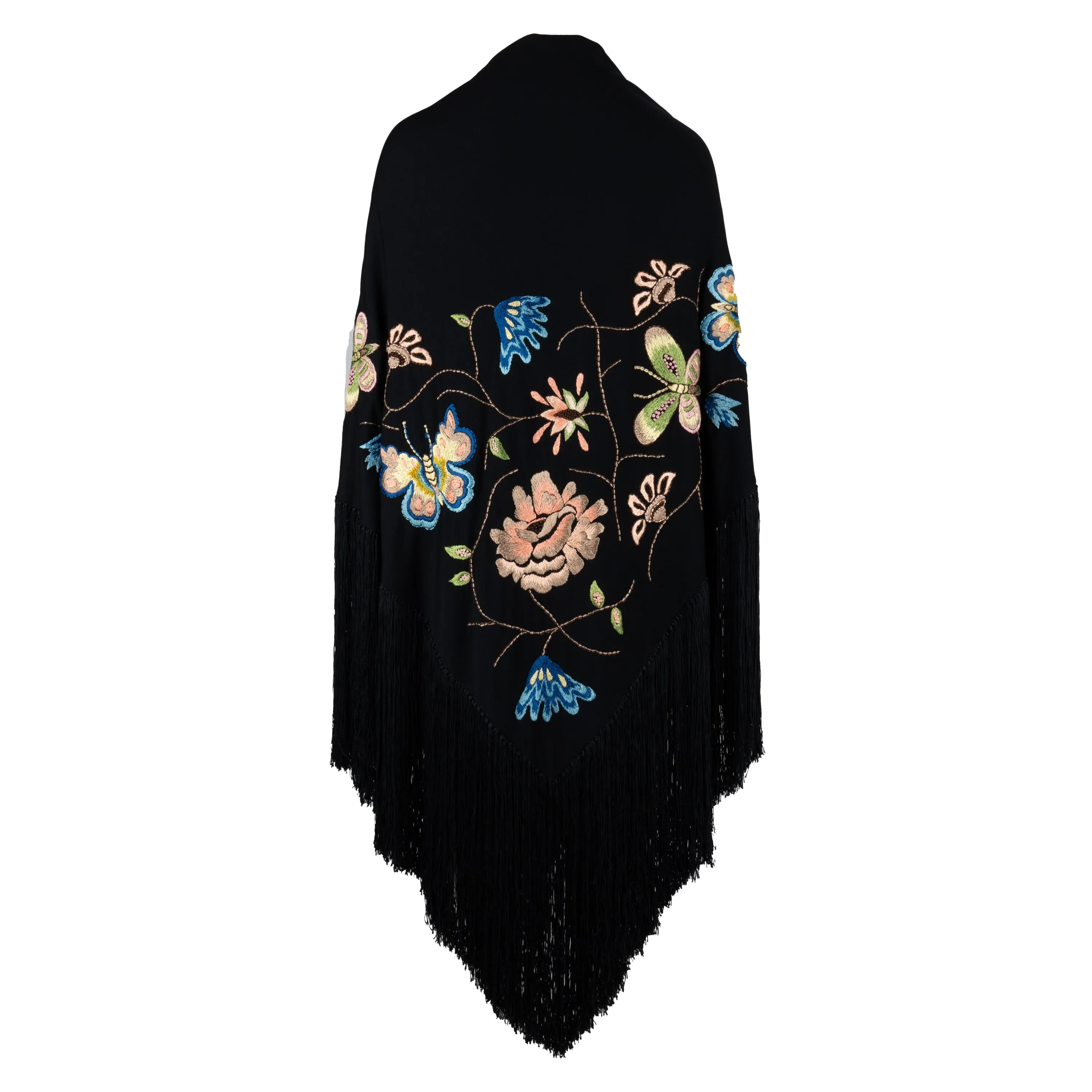 Collection Privée Embroidered Poncho - '10s