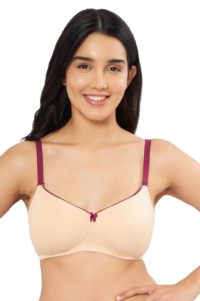 Comfort Dream Padded Non-wired T-shirt Bra - Hazelnut & Plum Caspia