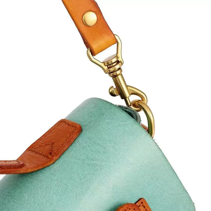 Compact Leather Cambridge Satchel,Stylish Color Contrast Crossbody Leather Bag,For Women-i7bags