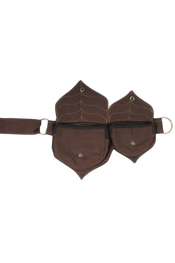 Cotton two Leaf Pocket Waist Belt