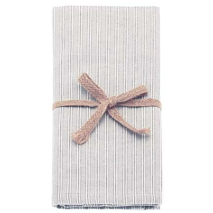 County Ticking Set of 4 Napkins