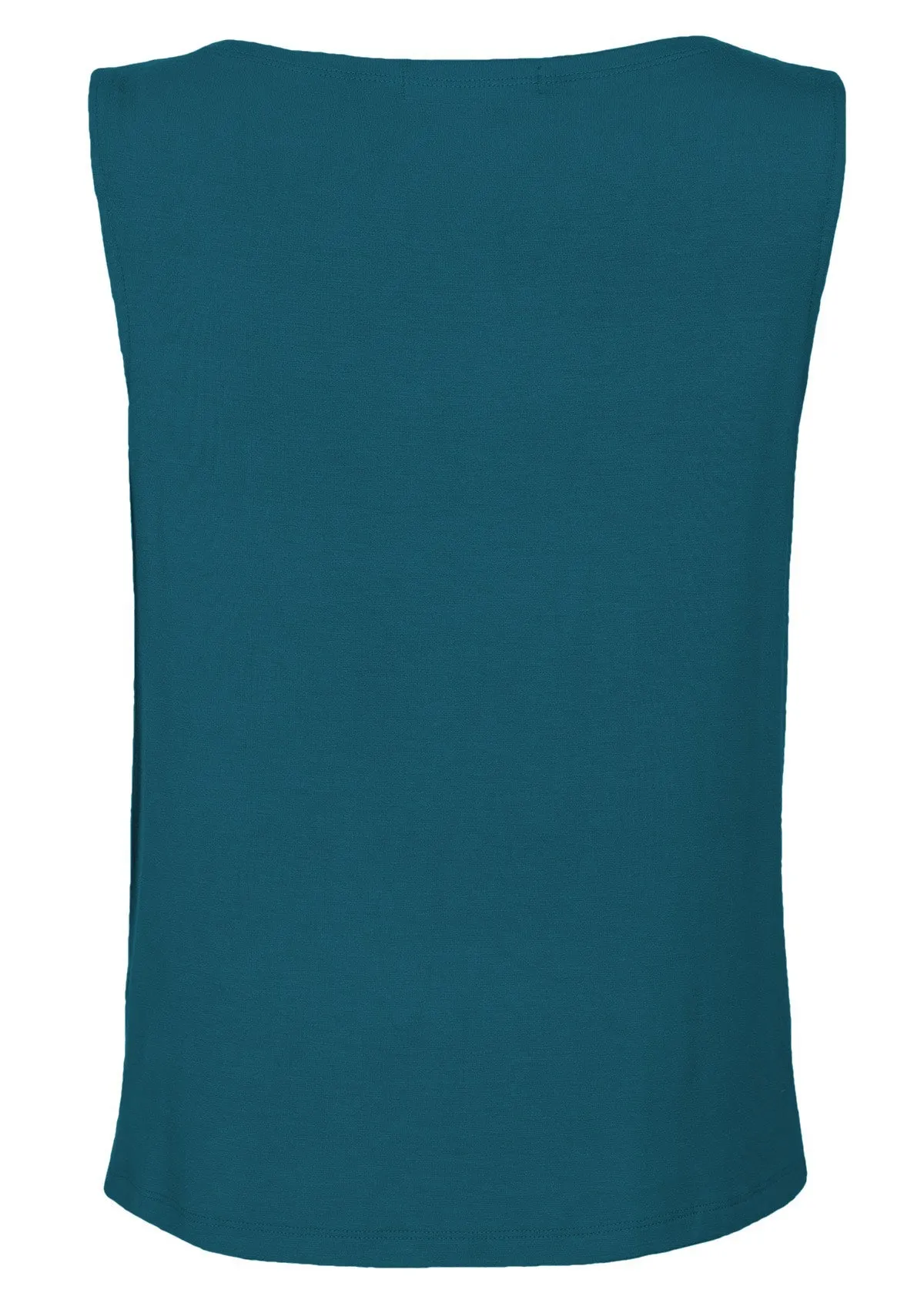 Cowl Neck Singlet Top Teal