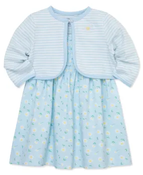 Daisy Knit Toddler Dress Set (2T-4T)