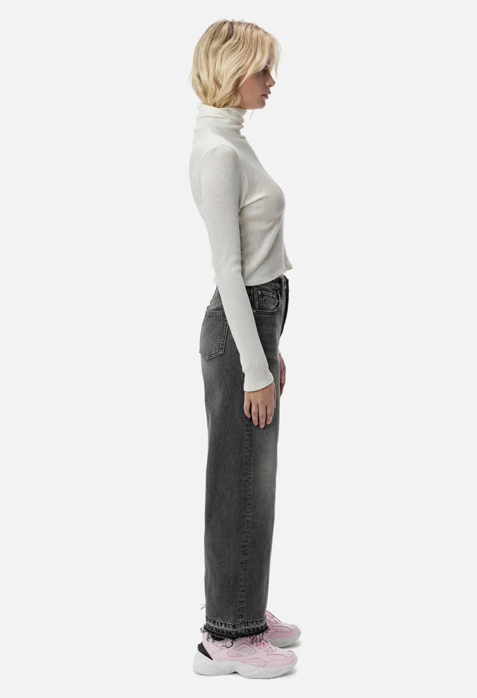 Des Cashmere Rib Turtleneck / Ivory