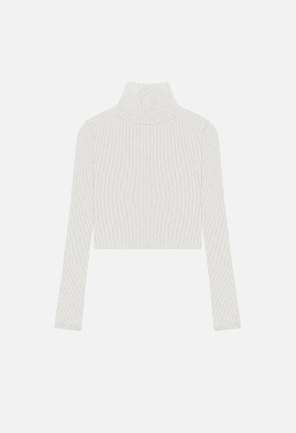 Des Cashmere Rib Turtleneck / Ivory