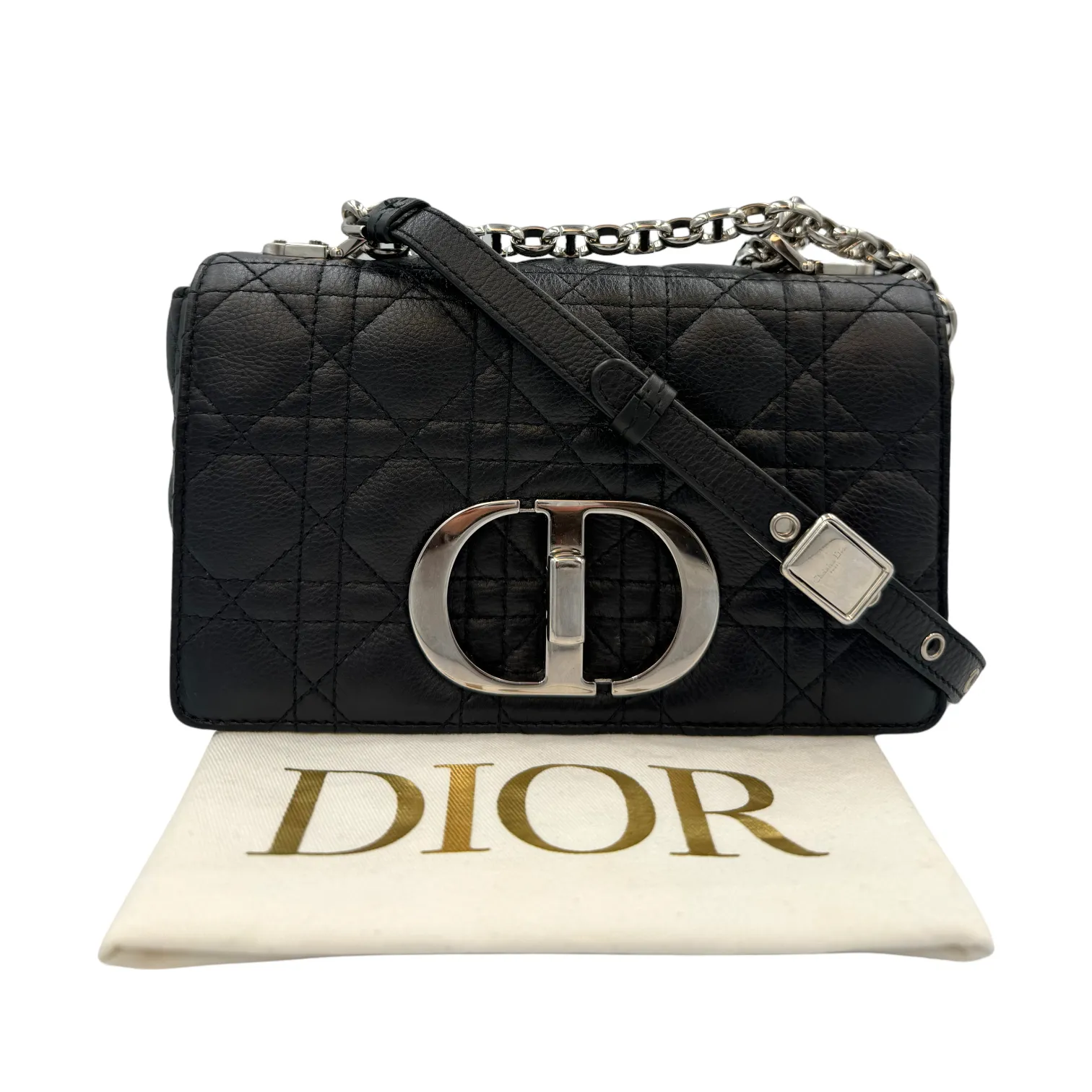 Dior Caro Bag Small Beige Shearling Suede