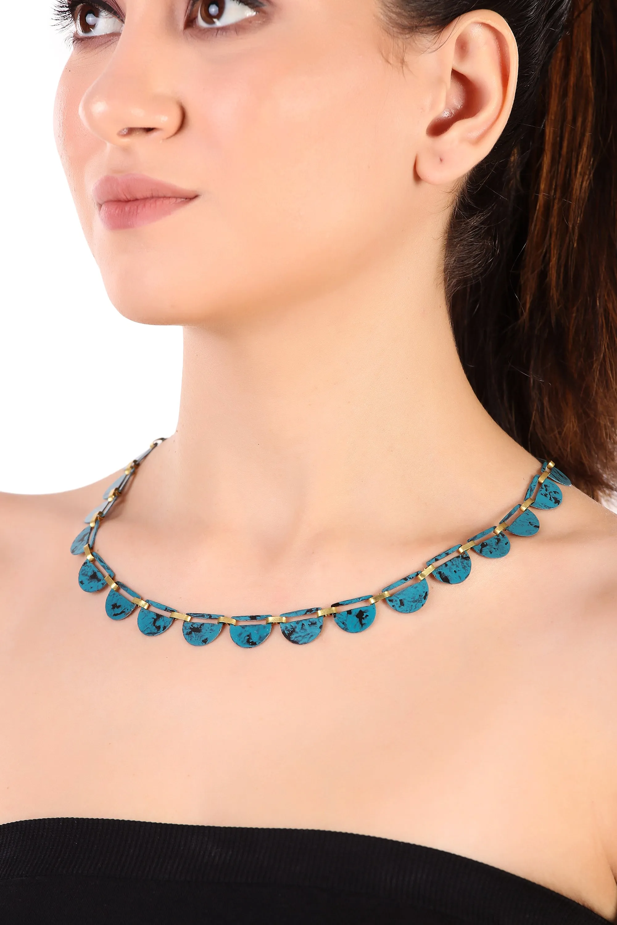 Ekta Necklace, blue - Wholesale