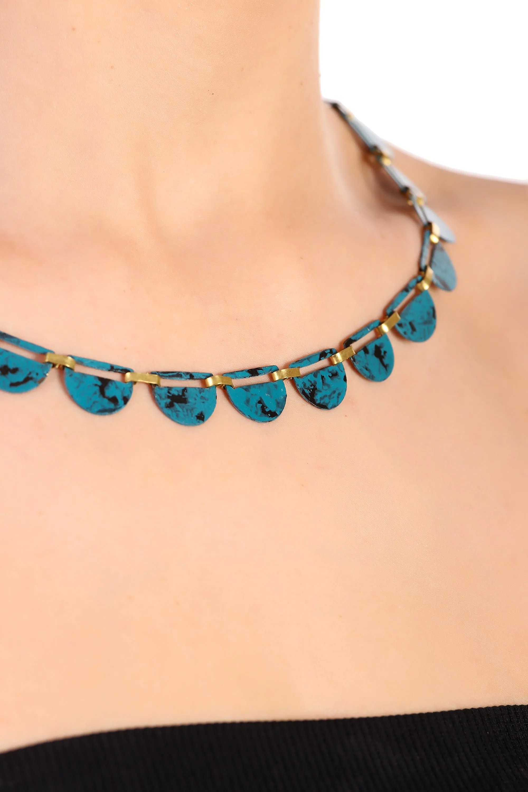 Ekta Necklace, blue - Wholesale