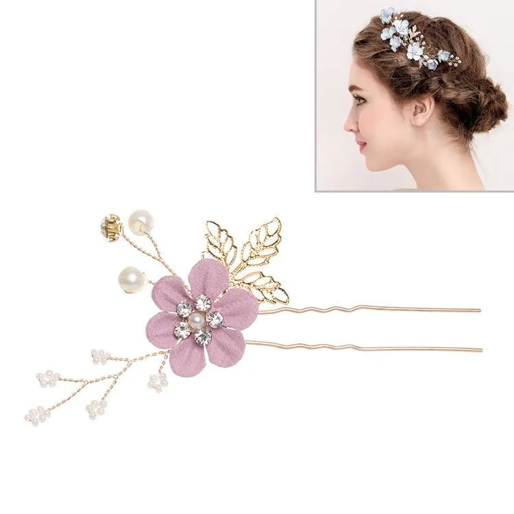 Elegant Gold Leaf Floral Hair Combs for Weddings, Proms, and Special Occasions - Bridal Hair Accessories with Decorative Pins