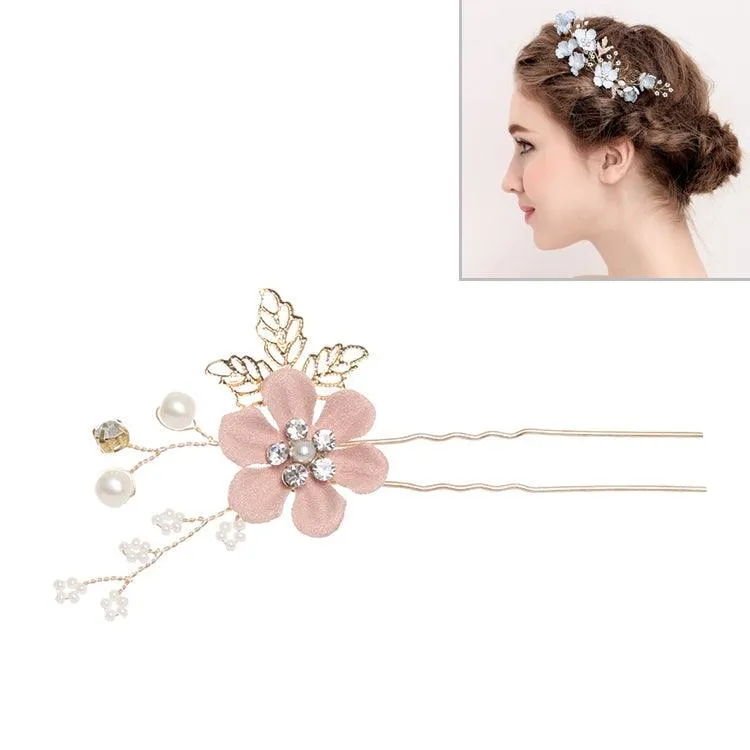 Elegant Gold Leaf Floral Hair Combs for Weddings, Proms, and Special Occasions - Bridal Hair Accessories with Decorative Pins